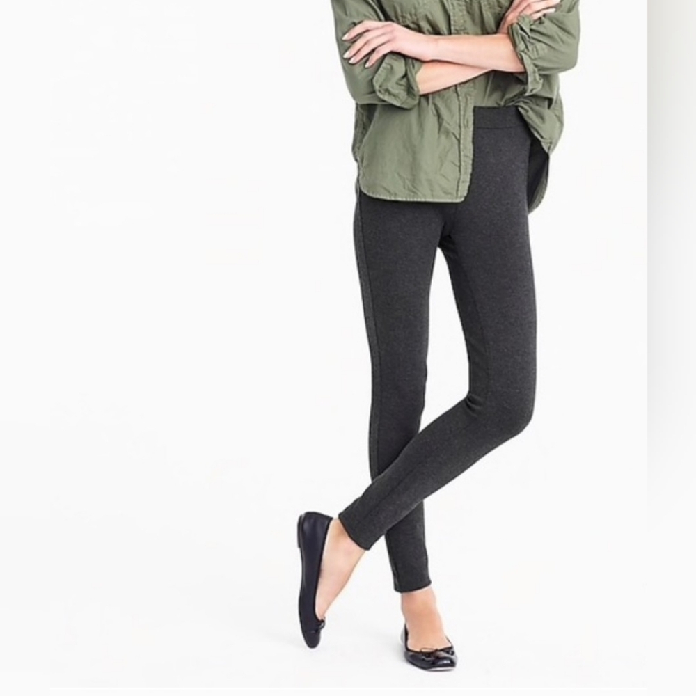J. Crew Any Day Slim Fit Charcoal Gray Pants Womens Size Small Back zip